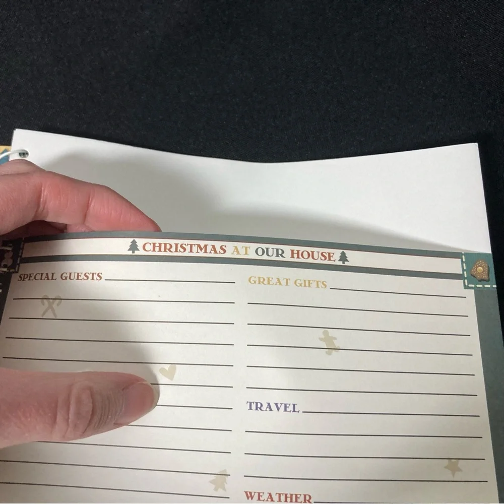 ⭐️ Vintage Christmas Memories Spiral Bound Yearly Journal